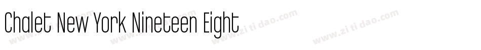 Chalet New York Nineteen Eighty字体转换